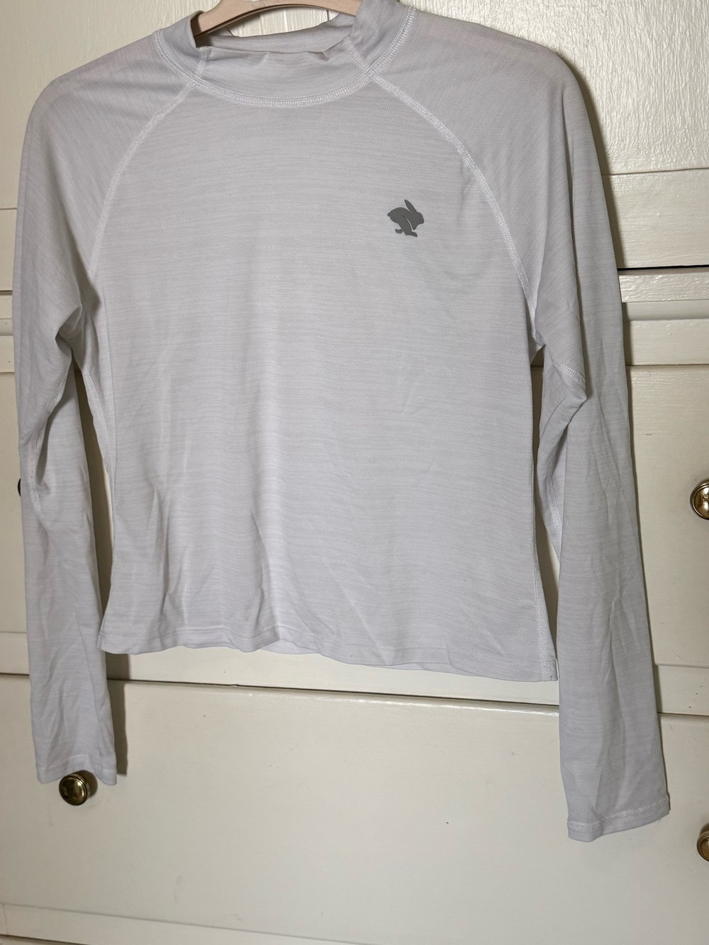 Rabbit Women's White Longsleeve UPF Tee - Medium